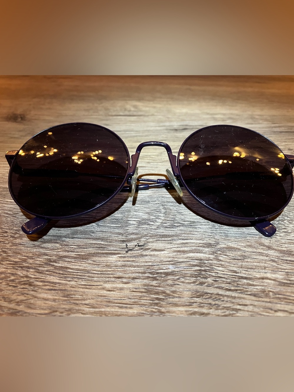 FENDI FF0248S 0248 Waves Purple Violet Stripe Mirrored Sunglasses Round Runway
